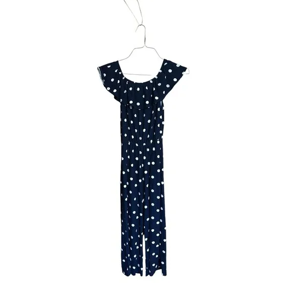 Full Circle Trends Polka Dot Romper Medium - Picture 1 of 3